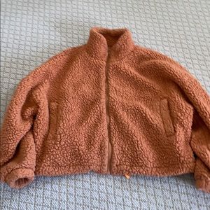 urban outfitters teddy honey jacket